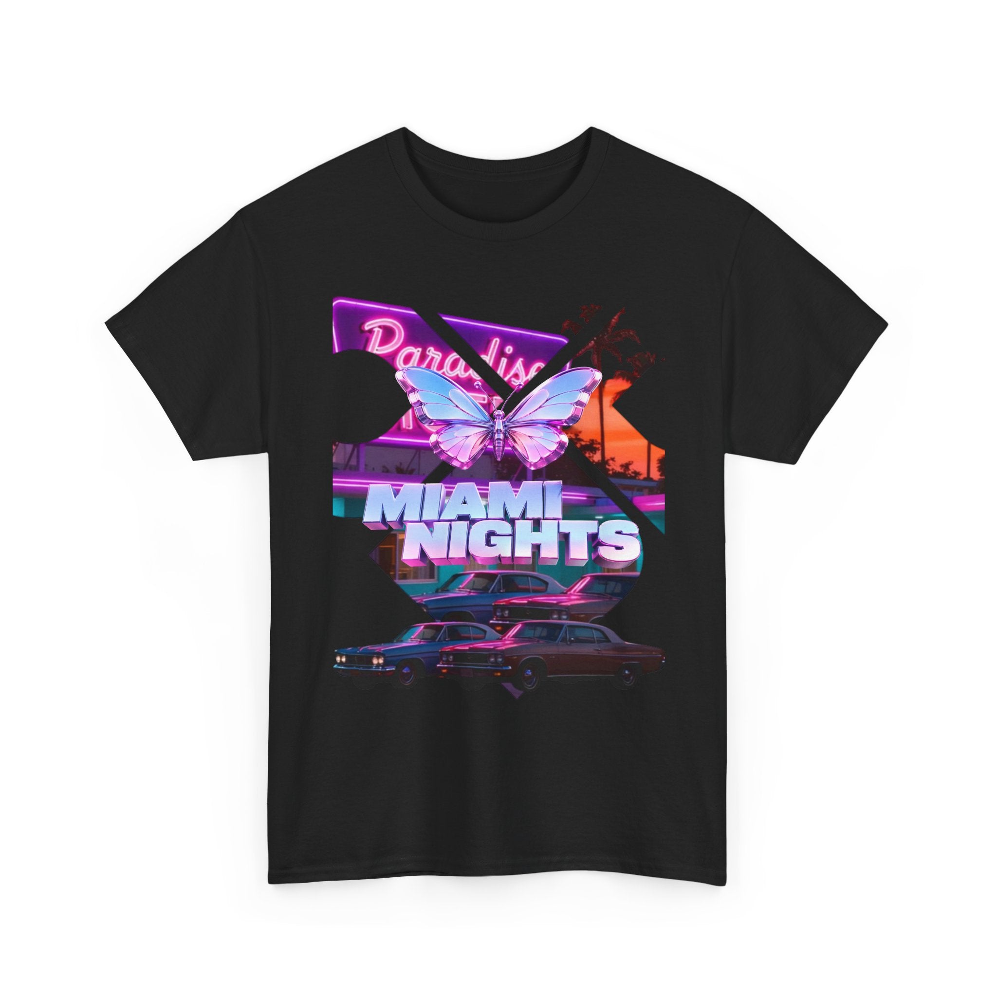 Vaporwave Motel Sunset Tee | Retro Neon Aesthetic Shirt-thumbmail-7