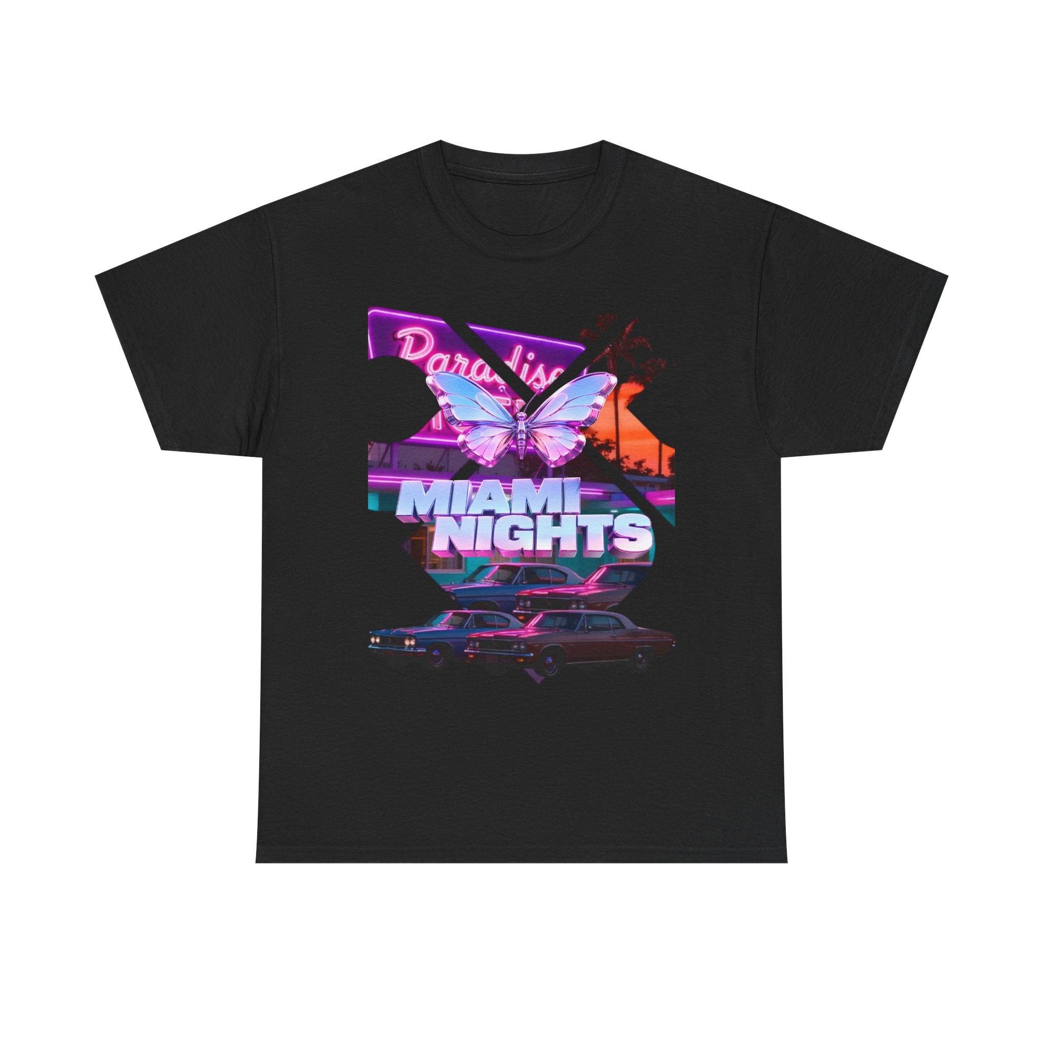 Vaporwave Motel Sunset Tee | Retro Neon Aesthetic Shirt-thumbmail-2