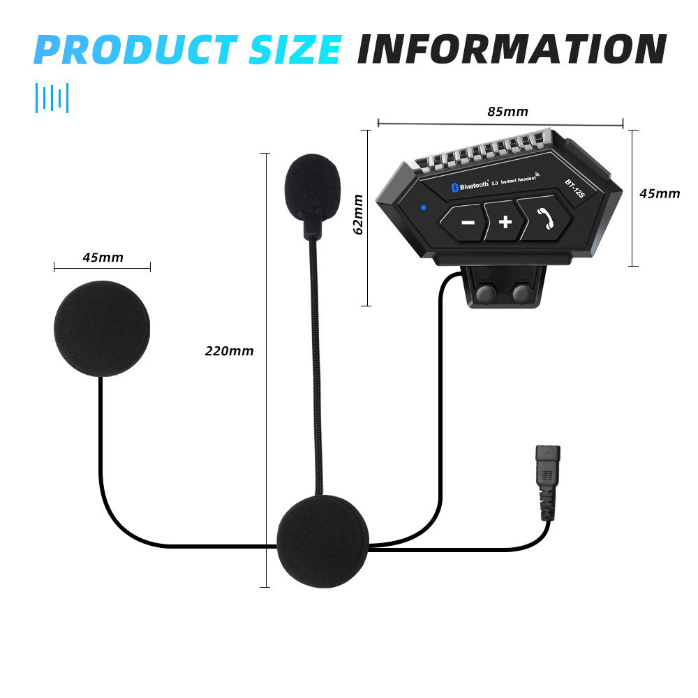 Bluetooth Wireless Headset For Motorcycle Helmet-thumbmail-10