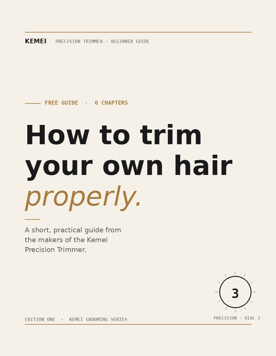 🎁 PDF Guide: How To Trim Your Own Hair Properly (100% off)